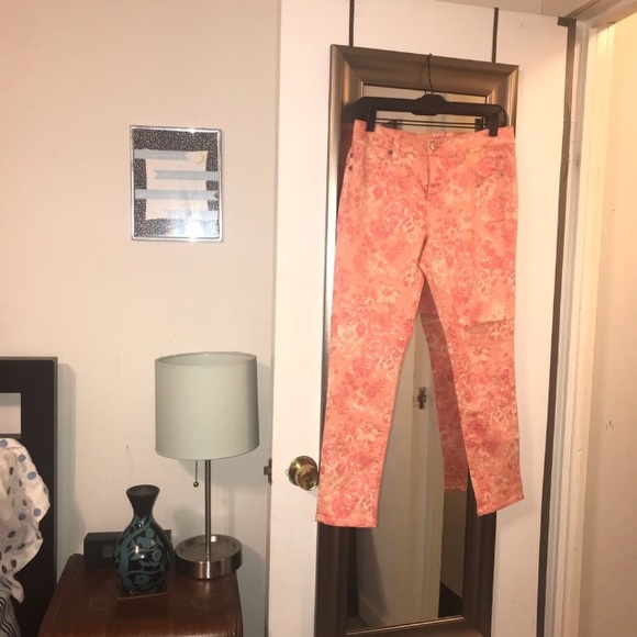 Liverpool Jeans Company Denim - Floral Abby Cropped Skinny Jeans Liverpool 6